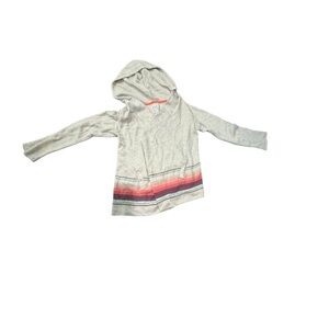 Summertime Fall striped sweater cardigan jacket Large